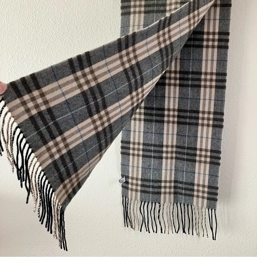 Tartan‎ Plaid Cashmere Blend Scarf Unisex Quiet Luxury Old Money Heritage Preppy